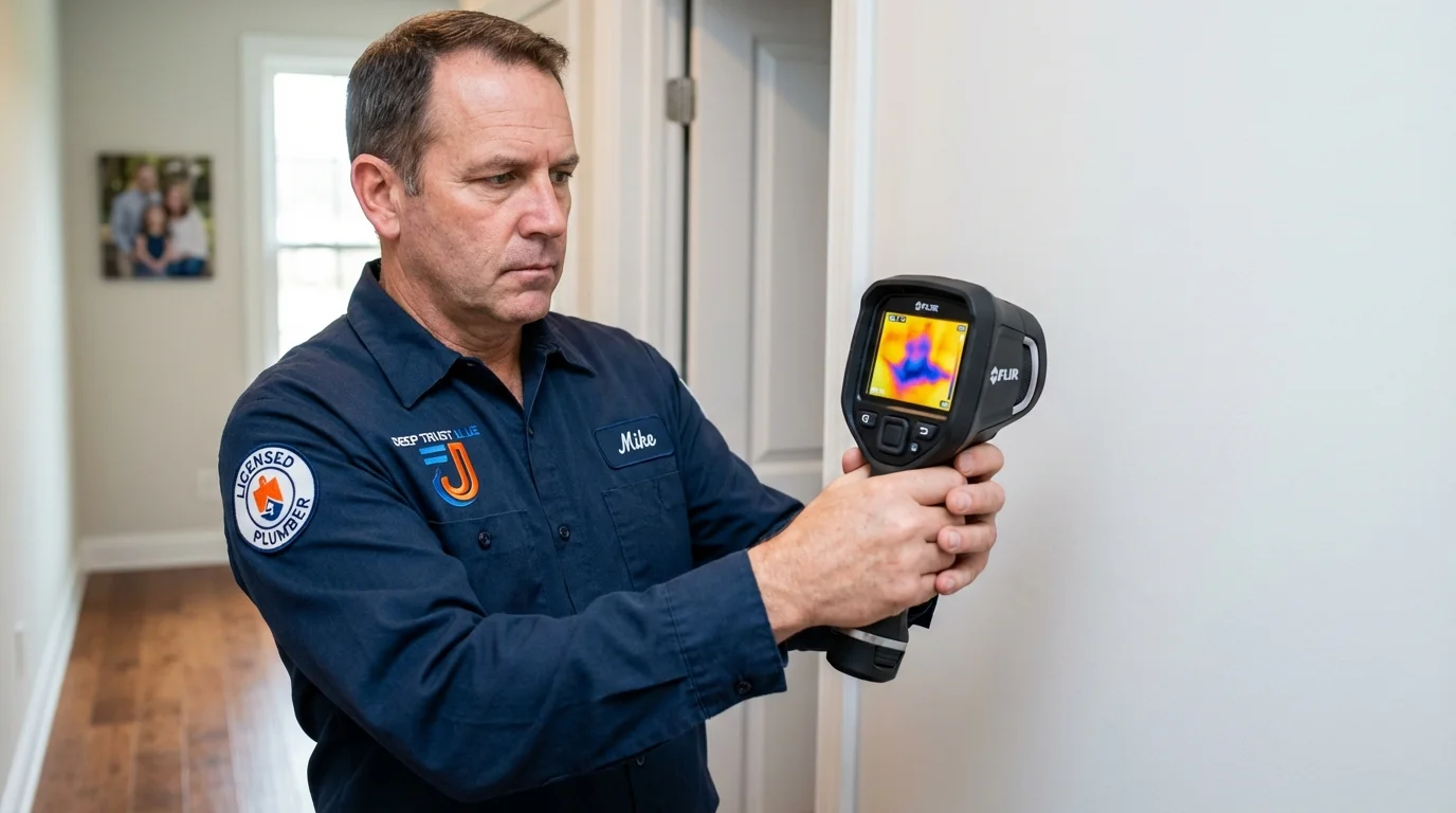 Thermal imaging leak detection by Johns Plumbing LLC in Whitesboro